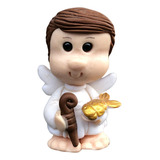 Imagem Infantil Em Biscuit De São Rafael 5cm