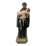 Imagem Sacra Religiosa Santo São Benedito - Igreja Católica Cor Manto Preto