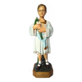 Imagem Santa Bem-aventurada Albertina Berkenbrock 60cm Beata Cor Pintura A Mão