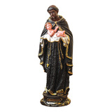Imagem São Benedito Resina 30cm Santo Cor Premium