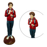 Imagem São Carlo Acutis 20cm Resina. Beato Carlos Acutis