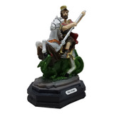 Imagem São Jorge Guerreiro Resina 12 Cm Santo Artesanal