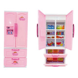 Importway Geladeira Little Chefs Rosa-chiclete