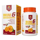 Imune 6 Vitamina C 1g, A, D, B6 Com Zinco E Selênio