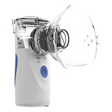 Inalador Infantil Adulto Portátil Pilha Ou Cabo Nebulizador Cor Inalador Branco E Azul 110v/220v