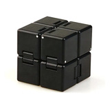 Infinity Cube Fidget Cubo Infinito Anti Estresse Relaxamento Estrutura Preto