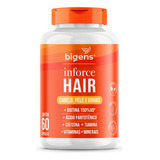 Inforce Hair ® Auxilia Cabelo, Pele E Unhas, 60 Caps, Bigens