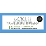 Ingresso Show Genetics 12/03/2025 20h30 1a Fila Frente Palco