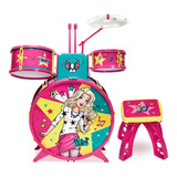 Instrumento Musical Bateria Infantil Barbie Fabulosa - Fun