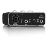 Interface De Audio U-phoria Um2 - Behringer + Nf + Garantia!