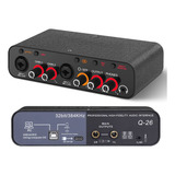 Interface De Audio Usb Q-26 32bit Placasom Com Dsp Effect