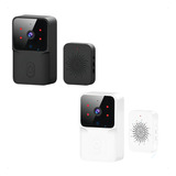 Interfone Campainha Wireless Inteligente Casa Áudio E Câmera Cor Branco 110v/220v