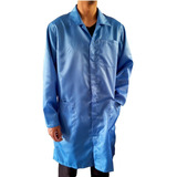 Jaleco Antiestatico Esd Cor Azul Royal Tamanho M Avental
