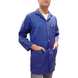 Jaleco Branco Manga Longa 3/4 Comprido Tergal Uniforme