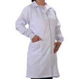 Jaleco Feminino Gola Tradicional Zíper