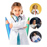 Jaleco Infantil Unissex Oxford Branco