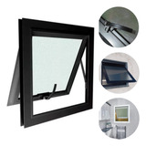 Janela Banheiro 55x55 Basculante Aluminio-vitrô Maxiar