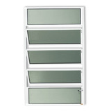 Janela De Alumínio Basculante 100x40cm Vidro Mini Boreal Wt
