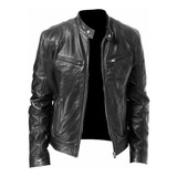Jaqueta Casual De Couro Masculina Blusa Casaco Moto Promoção