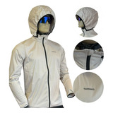 Jaqueta Ciclismo Masculina Shimano Nagano Impermeavel Bege