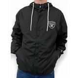 Jaqueta Corta Vento New Era Nfl Raiders Preta - Original