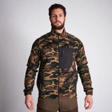 Jaqueta De Observação Da Natureza 500 Camuflado
