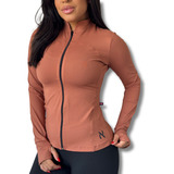 Jaqueta Feminina Alefitness Bomber Proteção Uv50 + Poliamida