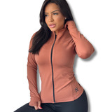 Jaqueta Feminina Blusa Academia Leve C/ Dedeira