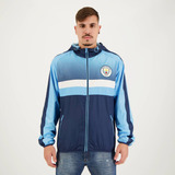 Jaqueta Manchester City Corta Vento Azul E Marinho