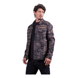 Jaqueta Masculina Txc Custom Aplicada Camuflada - Ref. 7287