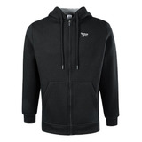 Jaqueta Reebok Logo Com Capuz Masculino Preto