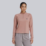 Jaqueta adidas Tr Essentials 1/4 Zip Feminino Rosê