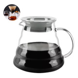Jarra Cafe De Vidro C/ Tampa Tipo Chaleira Bule Servir 600ml