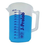 Jarra De Plástico Béquer C/ Alça Graduada 600ml - 2 Peças