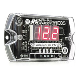 Jfa V12 Slim Voltímetro Digital Saída Remote Visor Vermelho