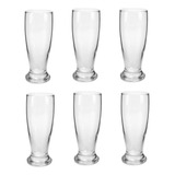 Jg 6 Copos Chopp Vidro 200ml Taça Tulipa Cerveja Incolor