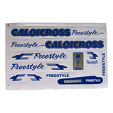 Jg Adesivos Bicicleta Caloicross Freestyle Azul