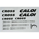 Jg Adesivos Bike Caloi Cross Aluminum Preto