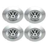 Jg Calota Centro Roda Scorro S182 Cromada Com Vw Aro14/15/17