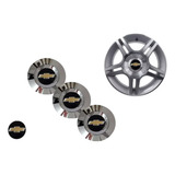 Jg Calota Roda Scorro S182 Cromada Gm Preto Aro 14 15 16 17