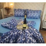 Jg De Cama Queen Verona Malha Premium Fio 30/1 Penteado 3pçs
