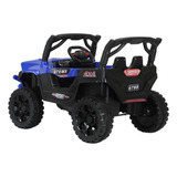 Jipe Elétrico Infantil Carrinho Elétrico 12v Azul Música Mp3