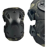 Joelheira Cotoveleira Tática Airsoft Multicam Black Tipo A