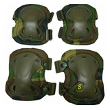 Joelheira E Cotoveleira Militar Tática Polícia Airsoft Paint