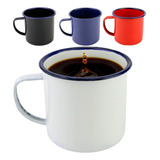 Jogo 12 Xícaras De Metal Esmaltadas Caneca Agata Antiga 80ml Cor Colorida Esmaltada