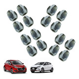 Jogo 16 Porcas Roda Liga Leve Cromadas Hyundai Hb20 Mod Orig