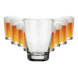 Jogo 18 Copo Chopp Caldereta 350 Ml Vidro Resistente Brahma
