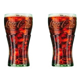 Jogo 2 Copo De Vidro Coca Cola 470ml Contour Cristal Nadir