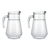 Jogo 2 Jarra De Vidro Jarra Bar Suco Agua Refri Nadir 1,5 L