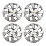 Jogo 4 Calota Aro 13 Prata Chevrolet Gm Corsa Classic Celta